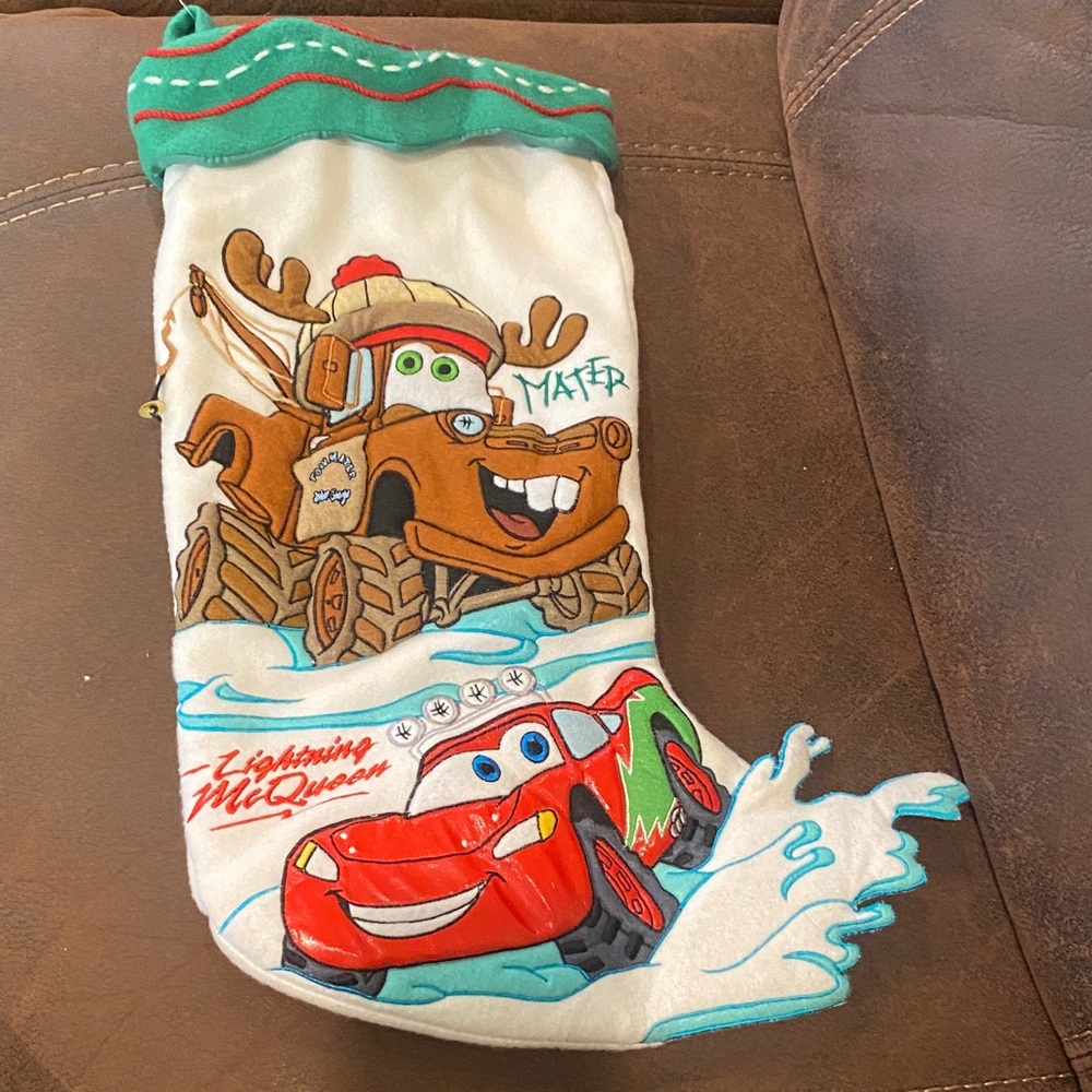 Disney Cars Holiday Stocking - Red, Green, White